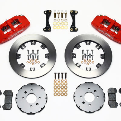 Wilwood Dynapro 6 Front Hat Kit 12.19in Red 90-99 Civic w/240 mm Disc