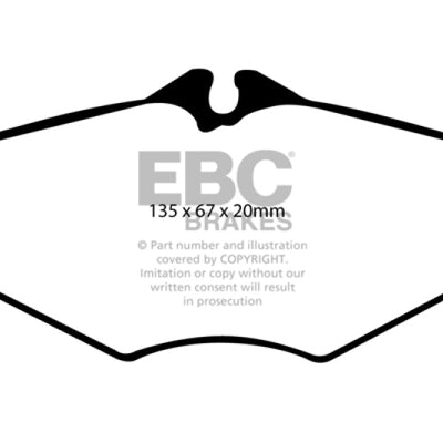 EBC 06-09 Mercedes-Benz E320 3.0 TD Yellowstuff Front Brake Pads