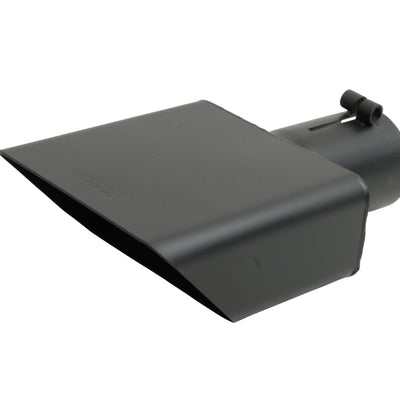 Gibson Rectangle Sport Tip - Right - 6x2.75in OD/2.5in Inlet/6in Length - Black Ceramic