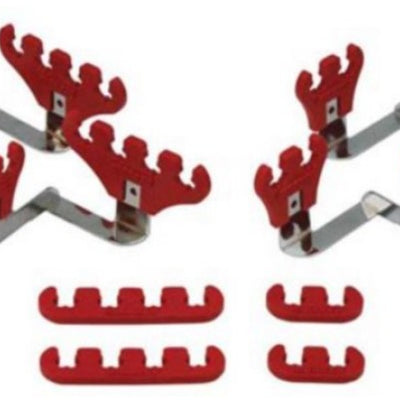 Moroso Chevrolet Small Block Ignition Wire Loom Kit - Centerbolt - 7-9mm - Red