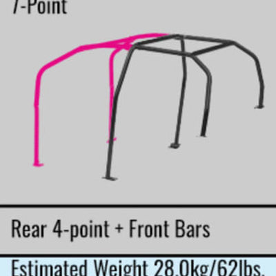 Cusco Steel Roll Cage 7-Point 4/5-Passenger Through Dash Mitsubishi Evo 10 CZ4A (S/O / No Cancel)