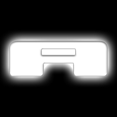 ORACLE Lighting Universal Illuminated LED Letter Badges - Matte Wht Surface Finish - A
