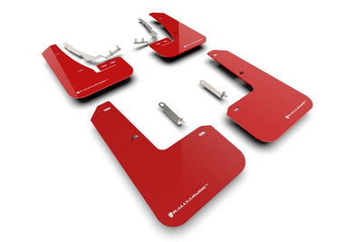 Rally Armor 22-25 VW MK8 Golf GTI/R Red UR Mud Flap w/White Logo