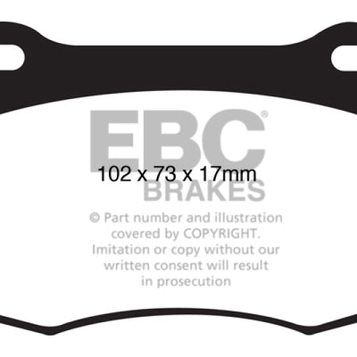 EBC 08+ Lexus IS-F 5.0 Bluestuff Rear Brake Pads