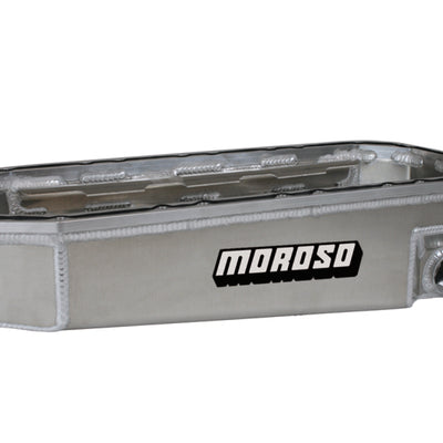 Moroso AJPE TFX 96/TFX 2000/TFX 2002 Funny Car Wet Sump 4.25in-6.25in Aluminum Oil Pan
