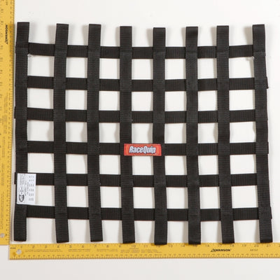 RaceQuip Black 18 X 21 SFI Ribbon Net