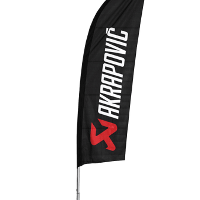 Akrapovic Self-standing flag set with tent flag kit
