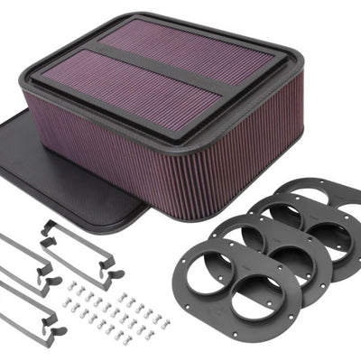 K&N Custom Racing Assembly Generation 2 Carbon Fiber Air Box - Large w/ 2.75in Air Horn