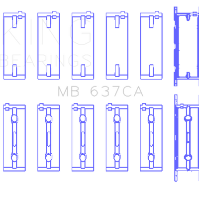 King Engine Bearings BMW S85B50A Main Bearing Set