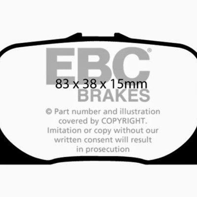 EBC 00-01 Lexus ES300 3.0 Greenstuff Rear Brake Pads