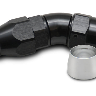 Vibrant Aluminum 30 Degree One Piece Hose End for PTFE Lined Hose (Size -12AN)
