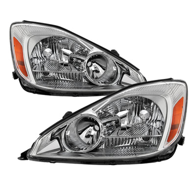 xTune Toyota Sienna 2004-2005 Halogen Only OEM Style Headlights Chrome HD-JH-TSIE04-AM-C