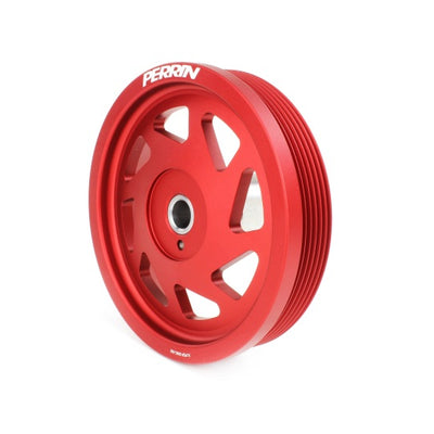 PERRIN 19-21 Subaru WRX / 16-18 Forester / 15-19 Legacy Lightweight Crank Pulley - Red