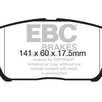 EBC 16+ Hyundai Veloster 1.6 Turbo Ultimax2 Front Brake Pads