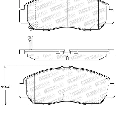 StopTech Street Brake Pads - Rear