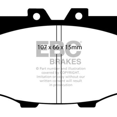 EBC 84-88 Toyota 4 Runner 2.4 Yellowstuff Front Brake Pads