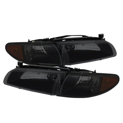 xTune Pontiac Grand Prix 97-03 Crystal Headlights w/ Amber Corner Lights HD-JH-PGPRIX-SET-AM-BSM