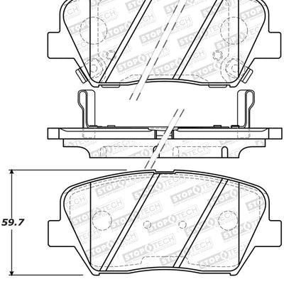 StopTech Street Brake Pads - Front