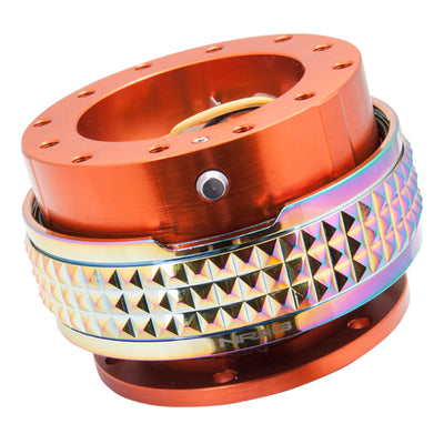 NRG Quick Release Kit - Pyramid Edition - Orange Body / Neochrome Pyramid Ring