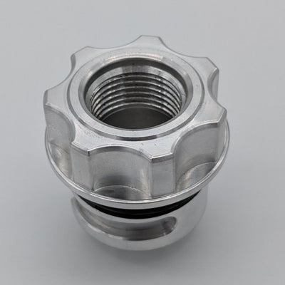 Granatelli GM LS/LT / Ford Coyote -10AN ORB Female Threaded Insert Vented Oil Fill Cap - Natural