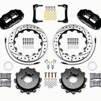 Wilwood Narrow Superlite 4R Rear Kit 12.88in Drilled 2012-Up Toyota / Scion FRS w/Lines