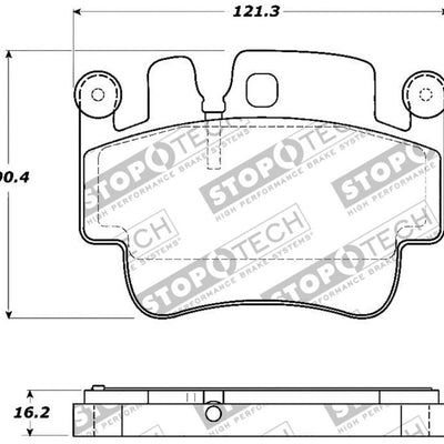 StopTech Street Touring 00-07 Porsche Boxster S / 06-07 Cayman Front Brake Pads
