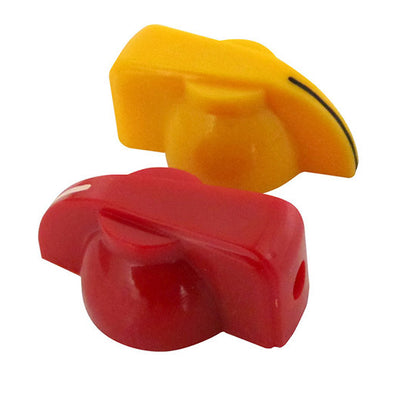 Haltech Triple Switch Panel w/Yellow & Red Knobs