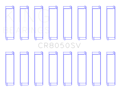 King Engine Bearings 11+ BMW S63/S63N/N63/N63N Rod Bearing Set - Size +.25mm