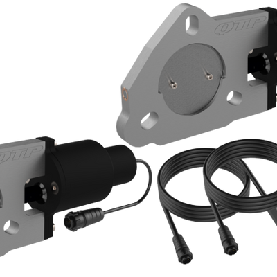 QTP 2.5in Bolt-On QTEC Dual Electric Cutout Valves - Pair