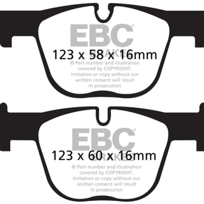 EBC 12+ BMW 335 3.0 Turbo (F30) Redstuff Rear Brake Pads