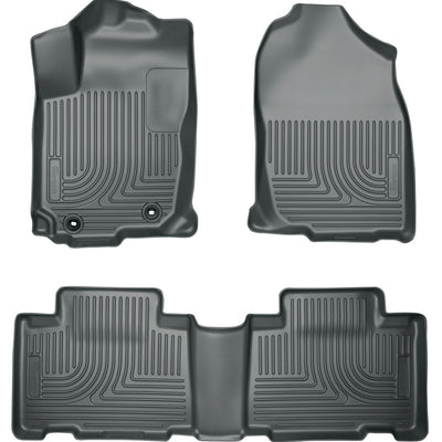 Husky Liners 2013 Honda Accord WeatherBeater Black Front & 2nd Seat Floor Liners (4-Door Sedan Only)