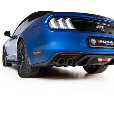 Remus 2017 Ford Mustang 5.0L (w/GPF Euro 6) Cat-Back Exhaust (Front Section Pipe/Tail Pipes Req)