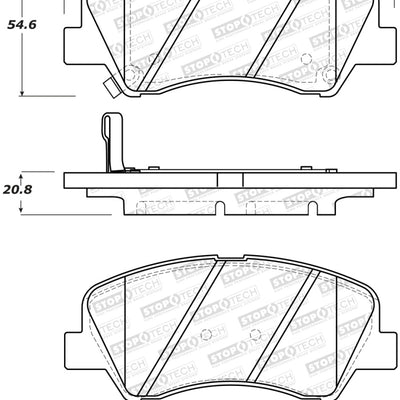 StopTech Street Brake Pads - Rear