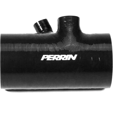 Perrin 2022+ Subaru WRX Black 3in Turbo Inlet Hose w/ Nozzle (Short)