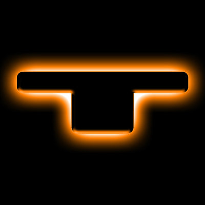 ORACLE Lighting Universal Illuminated LED Letter Badges - Matte Blk Surface Finish - T