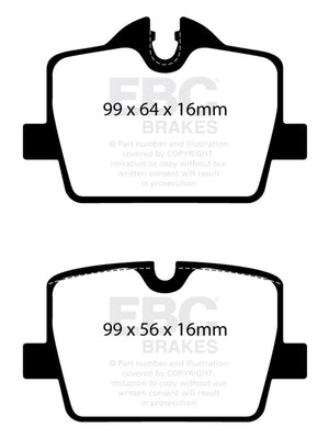 EBC 2019+ BMW Z4 G29 2.0T Bluestuff Rear Brake Pads