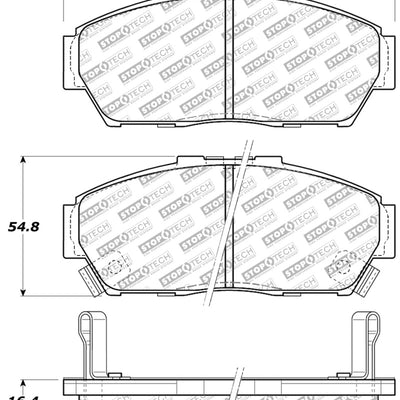 StopTech Street Select Brake Pads - Rear