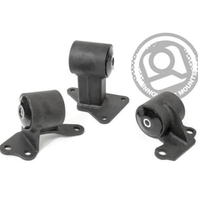 Innovative 94-97 Accord H/F Series Black Steel Mounts 75A Bushings (Auto Trans)
