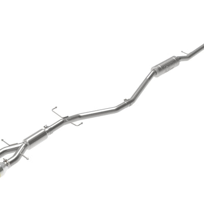 aFe Takeda 2.5in 304 SS Cat-Back Exhaust System w/ Blue Tips 17-20 Honda Civic Si Sedan I4 1.5L