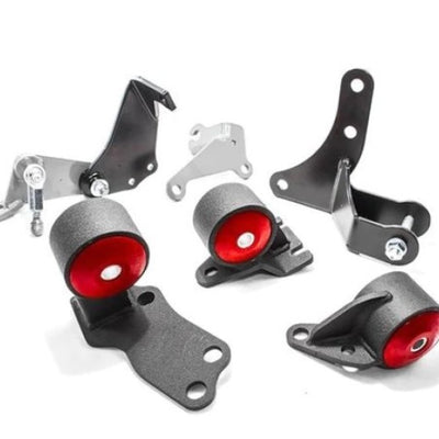 Innovative 88-91 Civic D-Series Black Steel Mounts 75A Bushings (Pre 92 Engine Hydro)