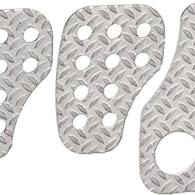 OMP Knurled Sand-Blasted Aluminum Pedals (Set of 3)