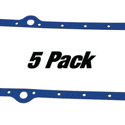Moroso Pre-1985 Small Block Chevrolet Oil Pan Gasket - One Piece - Reinforced Steel (5 Pack)