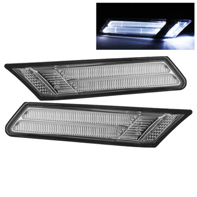 xTune Porsche 911 997 05-07 Clear LED Bumper Lights Chrome SML-ON-P99705-CLED-C