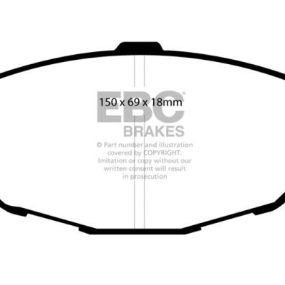 EBC 99-01 Lexus SC300 3.0 Yellowstuff Front Brake Pads