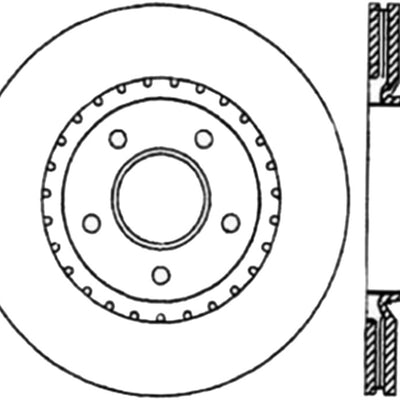 StopTech Power Slot 03-05 350Z / 03-04 G35 / 03-05 G35X CRYO Slotted Front Right Rotor