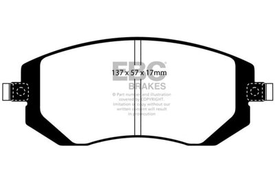 EBC 04-06 Saab 9-2X 2.0 Turbo Ultimax2 Front Brake Pads