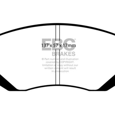 EBC 04-06 Saab 9-2X 2.0 Turbo Redstuff Front Brake Pads