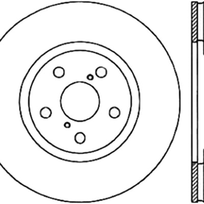 StopTech Sport Slotted 91-95 Toyota MR2 Cryo Front Right Rotor