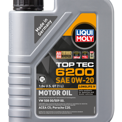 LIQUI MOLY 1L Top Tec 6200 Motor Oil SAE 0W20