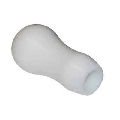 Torque Solution Delrin Tear Drop Tall Shift Knob (White): Universal 10x1.5